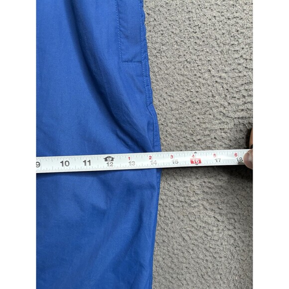 Vintage 90s Gap Mens XL Fleece Lined Wide Leg Windbreaker Sweatpants Blue Baggy - Picture 15 of 16